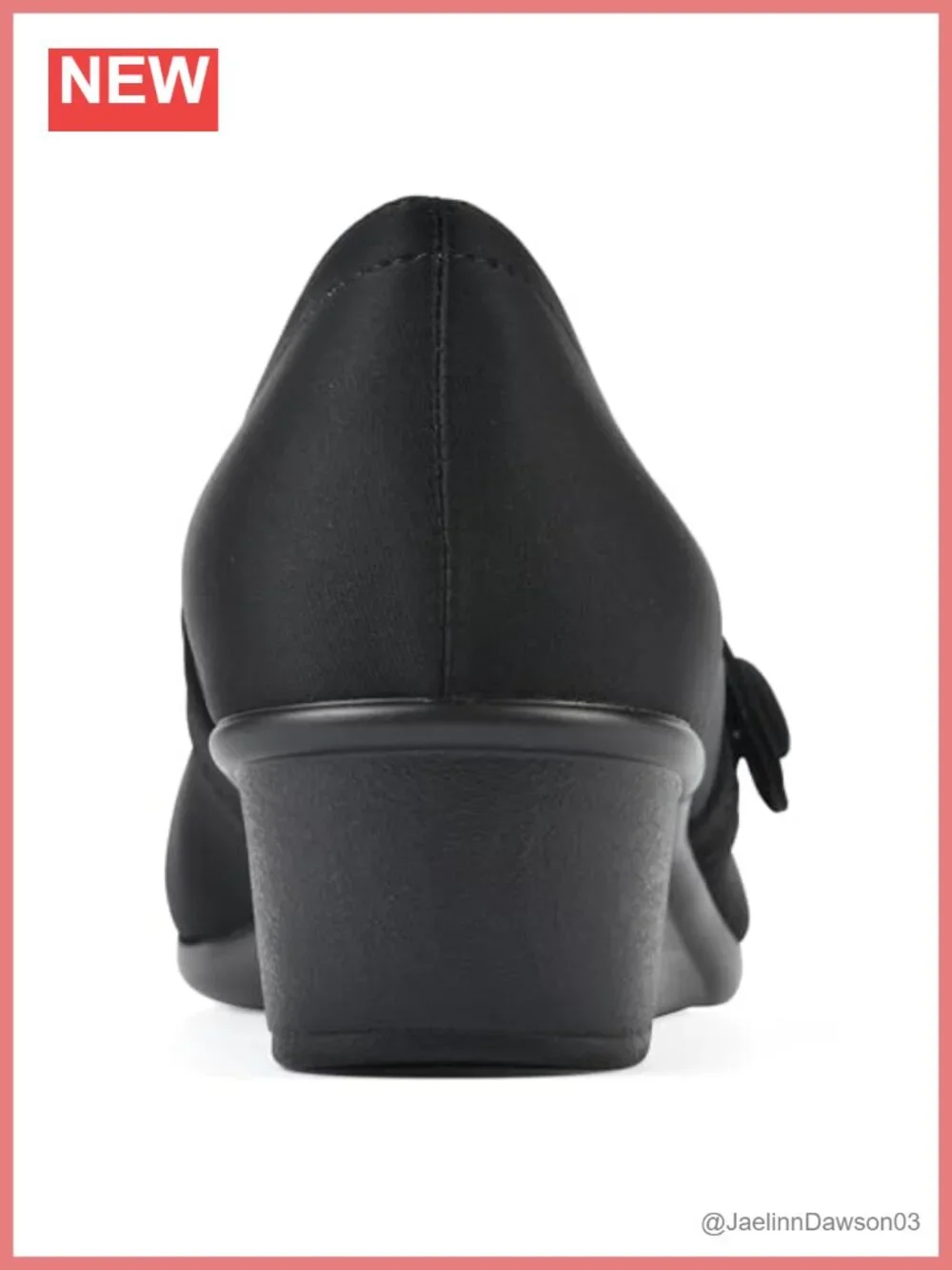 Wedge Heel Pumps Cushioned Pull-On Textile Shoes